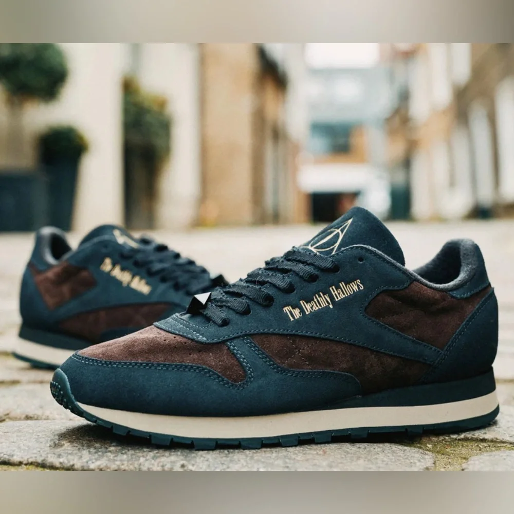 170$ Harry Potter Reebok Classic Leather Deathly Hallows Unisex Shoes 100201817 - Picture 1 of 7